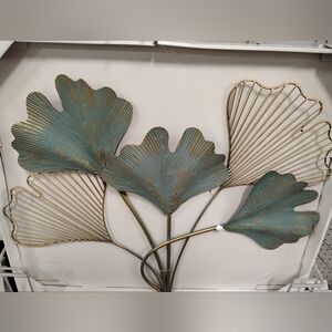 New Elegant Gold and Green Wall Art Decor